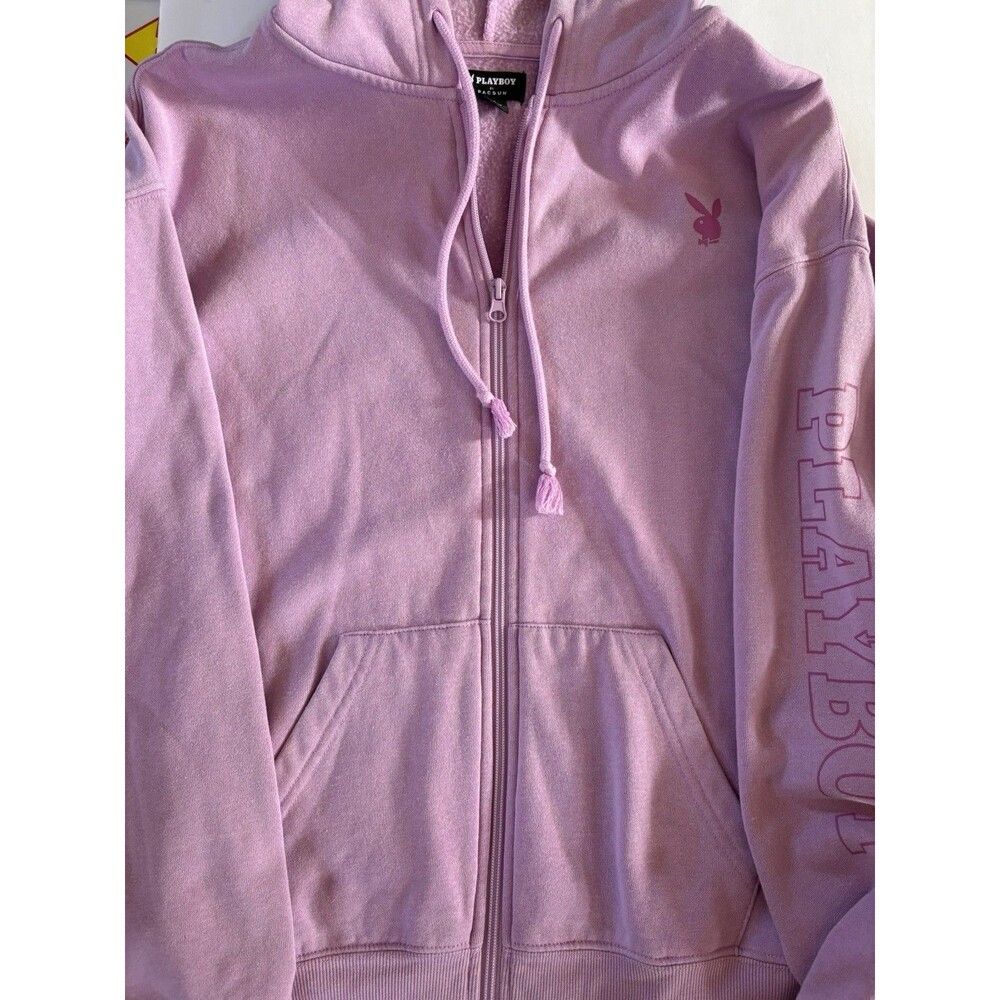Vintage Y2K Playboy Full zip Hoodie - Woman’s Size S - Purple - Pacsun (F)